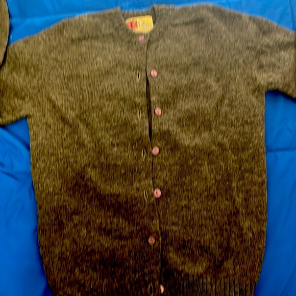 Vintage Elliot important wool gray cardigan size EU36 - Picture 1 of 9